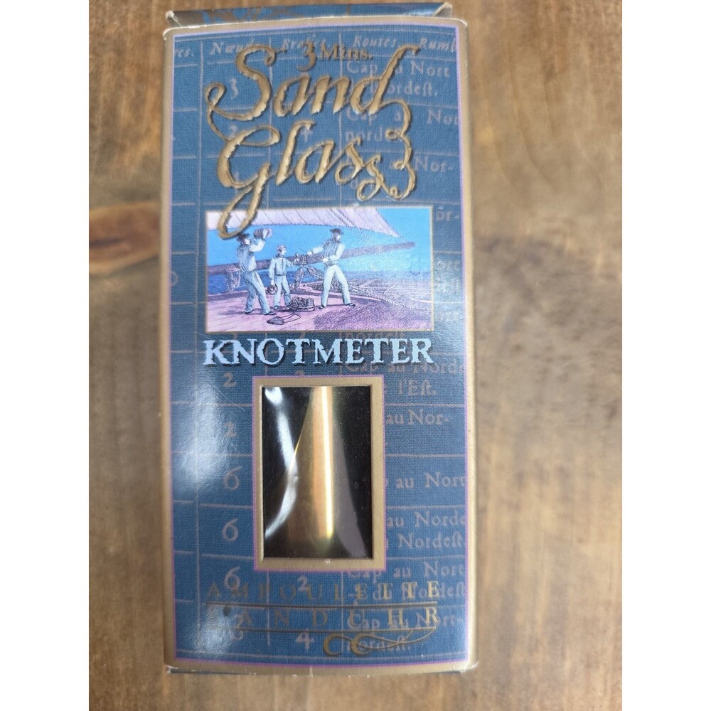 Authentic Models Bronzed 3 Minute Sandglass HG001 Timer Hour Glass Nautical